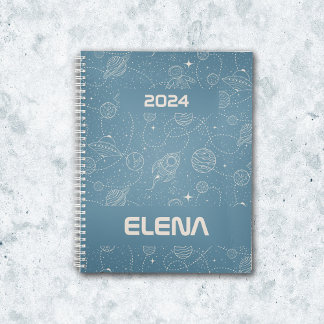 Space Exploration Galaxy Universe Star Personalize Planner