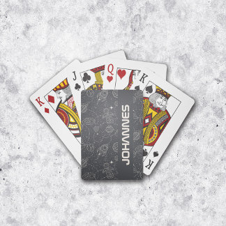 Space Exploration Galaxy Universe Star Personalize Poker Cards