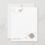 Space Exploration Stationery Note Card at Zazzle