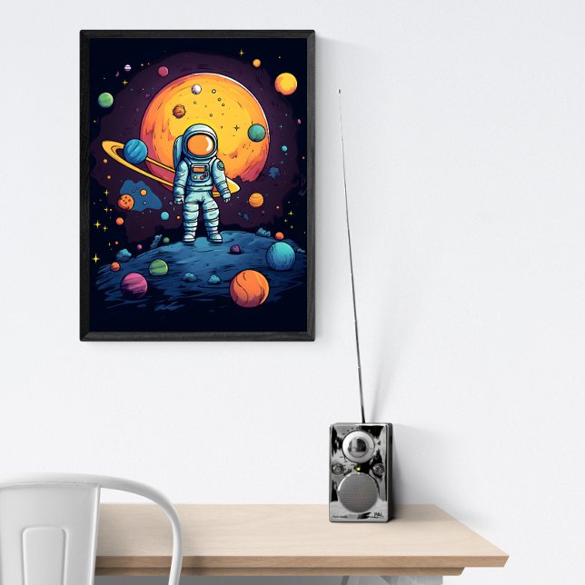 Space Explorer Art  Poster (Creator Uploaded)