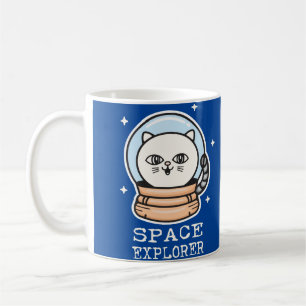 Space Explorer Cat Coffee Mug