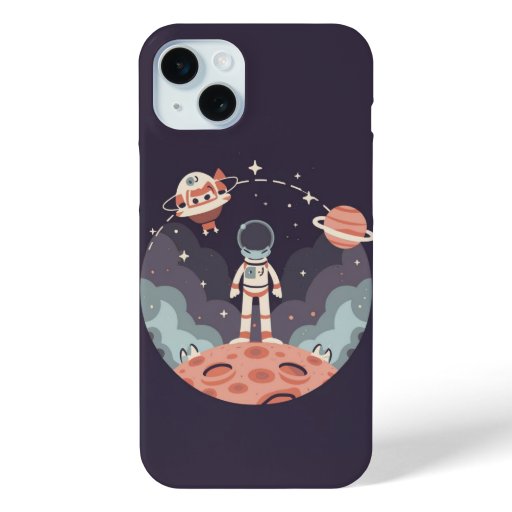 Space Explorer & Cosmic Pet iPhone Case 🚀🐾