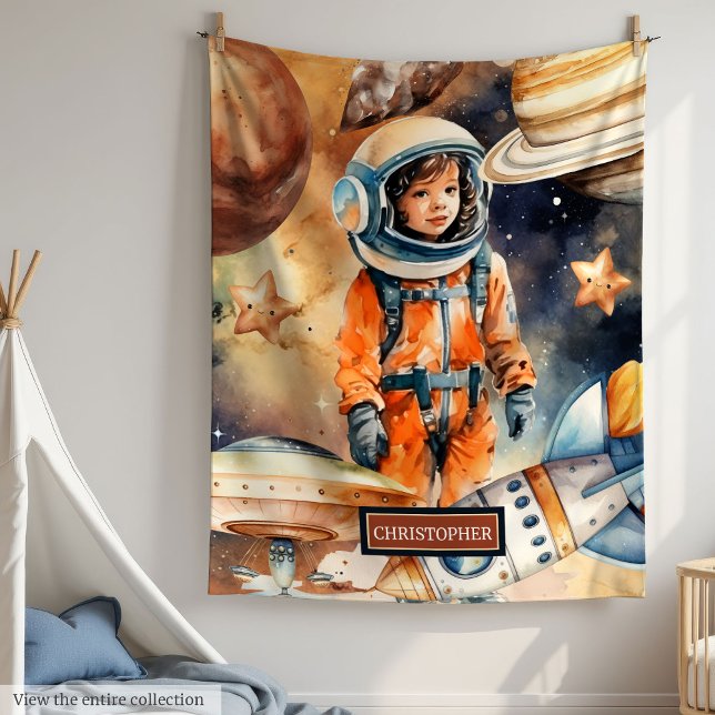 Space Explorer Custom Name Blanket for Little Boy (Space Explorer Custom Name Blanket for Little Boy

)
