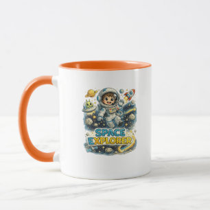 Space Explorer Cute Astronaut Coffee Mug