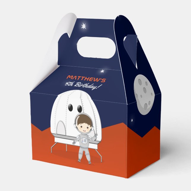 Space Explorer Favor Boxes (Back Side)