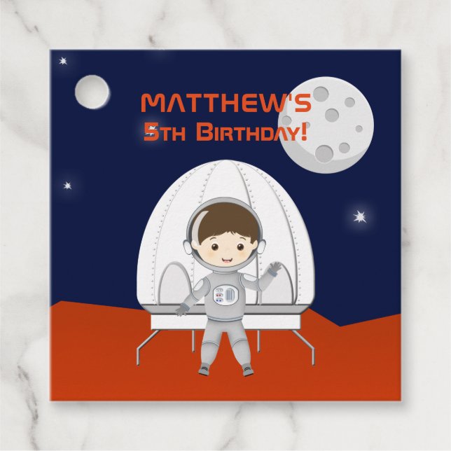 Space Explorer Favor Tags (Front)