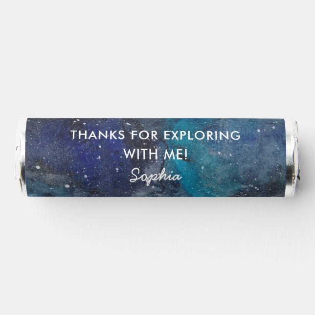 Space Explorer Party Galaxy Custom  Breath Savers® Mints (Front)