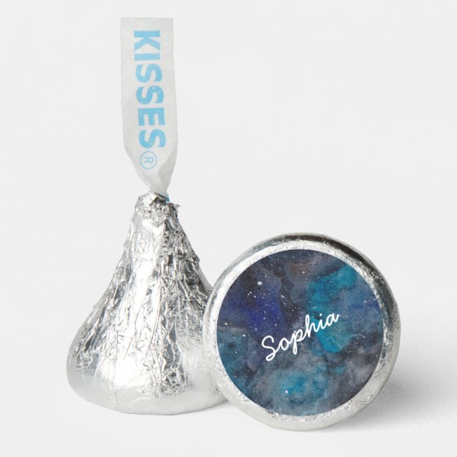 Space Explorer Party Galaxy Custom  Hershey®'s Kisses® (Front)