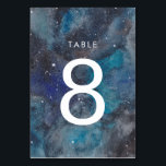 Space Explorer Table Number<br><div class="desc">These space themed table number cards will get everyone ready to blast-off and have fun! The gorgeous galaxy background featuring stars and planets is a beautiful way to decorate for your next party. Part of a collection from Parcel Studios.</div>