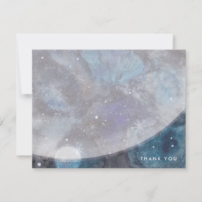 Space Explorer Thank You Note Cards (Front)