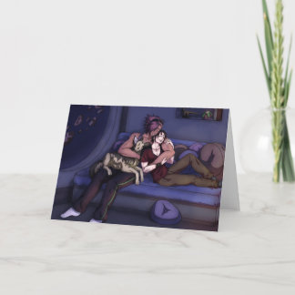 Space Family Hug Card