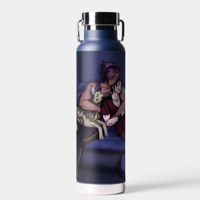 Space Family Hug Water Bottle (Front)