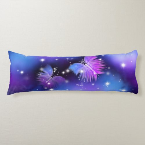 Space Fantasy Butterflies Cosmic Body Pillow