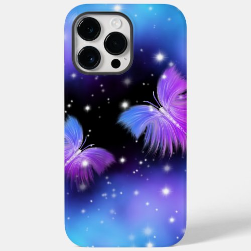 Space Fantasy Butterflies Cosmic Case_Mate iPhone 14 Pro Max Case