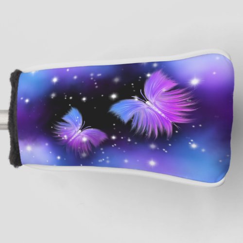 Space Fantasy Butterflies Cosmic Golf Head Cover