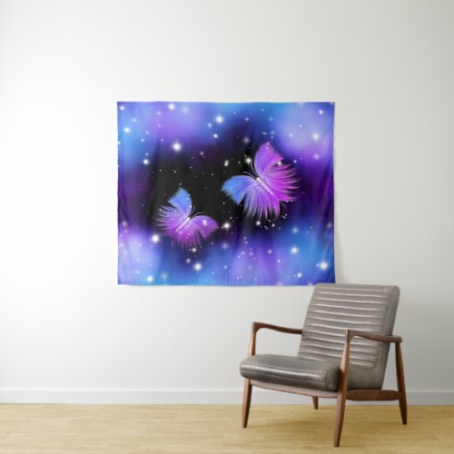 Space Fantasy Butterflies Cosmic Tapestry