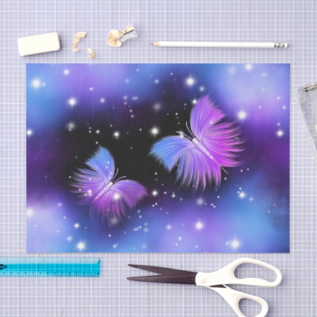 Space Fantasy Butterflies Cosmic Tissue Paper (Craft)