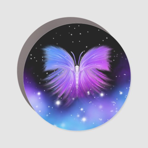 Space Fantasy Butterfly Cosmic Car Magnet