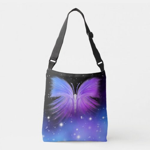 Space Fantasy Butterfly Cosmic Crossbody Bag