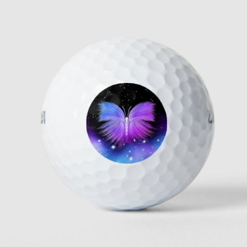 Space Fantasy Butterfly Cosmic Golf Balls