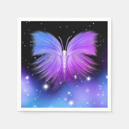 Space Fantasy Butterfly Cosmic Napkins