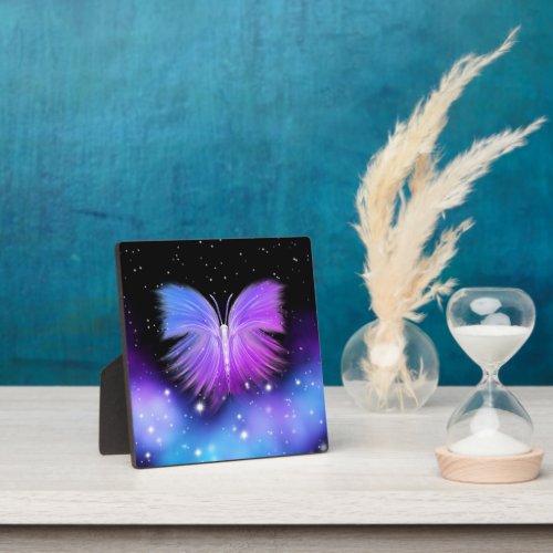 Space Fantasy Butterfly Cosmic Plaque
