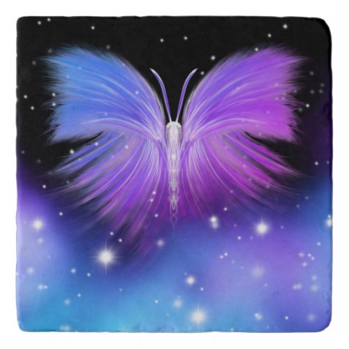 Space Fantasy Butterfly Cosmic Trivet