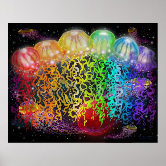 Space Fantasy Tentacles Poster (Front)