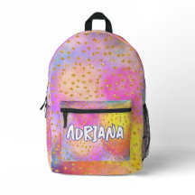 Space Faux Glitter Print Cut Sew Bag