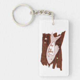 Space Ferrets Acrylic Keychain