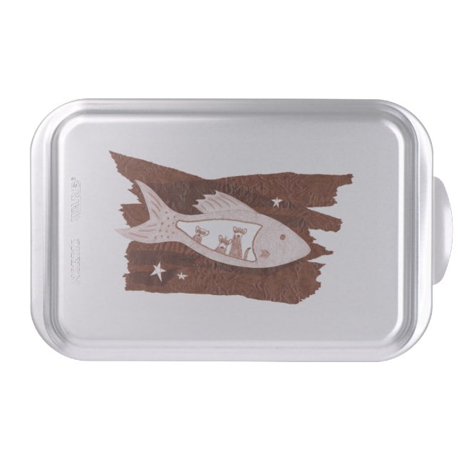 Space Ferrets Cake Pan (Front)