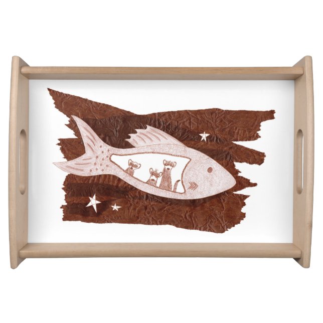 Space Ferrets Serving Tray (Front)