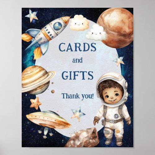 Space First Trip Around The Sun Cards and Gifts Poster