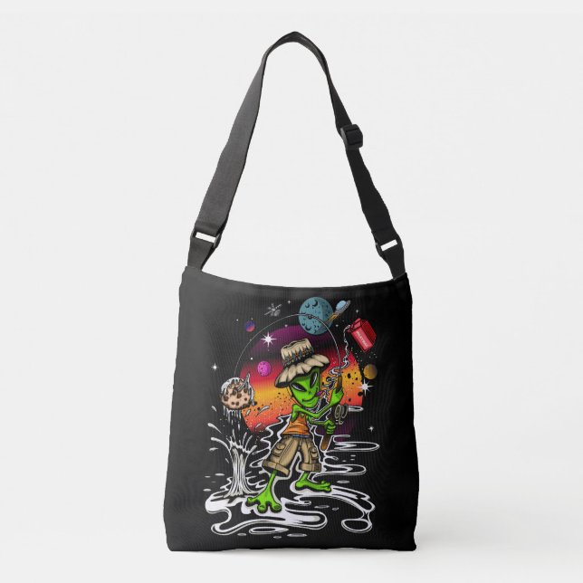 Space Fisherman Crossbody Bag (Front)