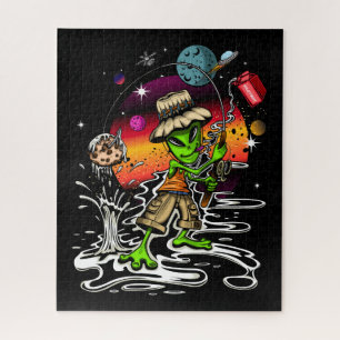 Space Fisherman Jigsaw Puzzle
