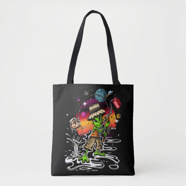 Space Fisherman Tote Bag (Front)