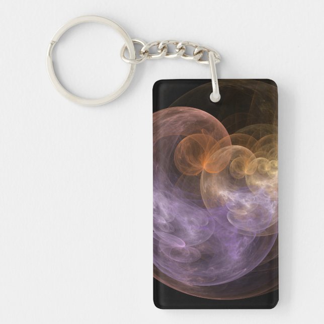 Space Flowers Keychain (Front)