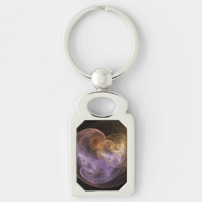 Space Flowers Keychain (Front)