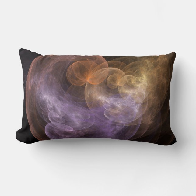 Space Flowers Lumbar Pillow (Front)
