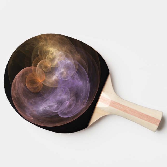 Space Flowers Ping-Pong Paddle (Side)