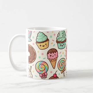 Space Food Donut Ice Cream Mug – Party Pattern