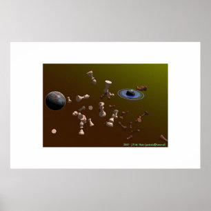 Space for a game of chess poster