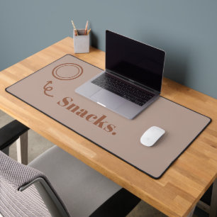 Space For Snacks Funny Desk Mat Office Humor