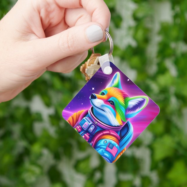 Space Fox Keychain (Hand)