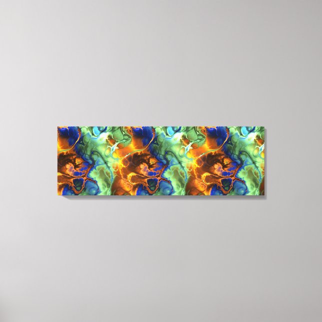 space fractal wrapped canvas print (Front)