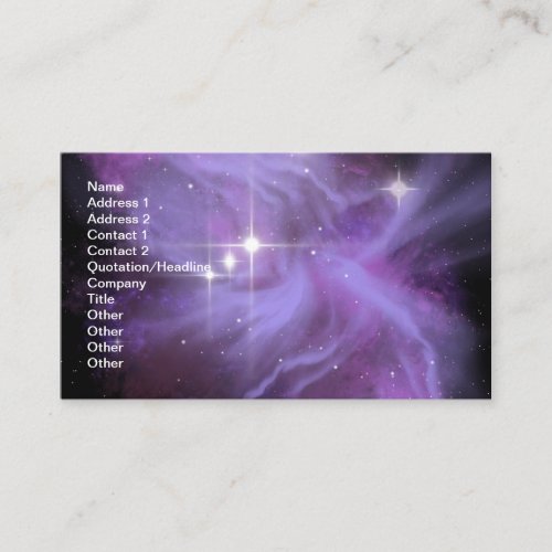 Space Galaxy Adoration Business Card