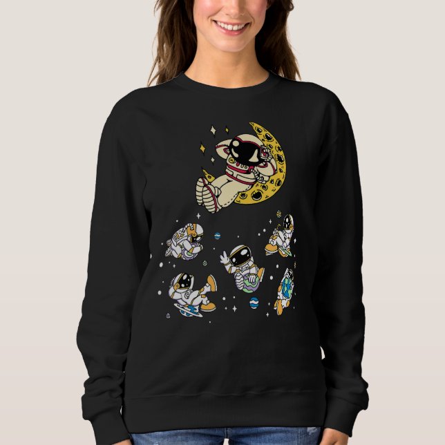 Space Galaxy Astronaut Sweatshirt (Front)