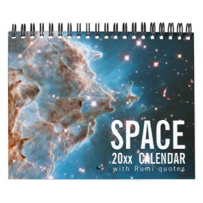 Space Galaxy Astronomy Universe Rumi Quotes Calendar