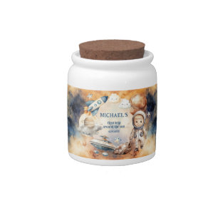 Space Galaxy First Trip Around the Sun Candy Jar