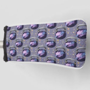 Space Galaxy Kettlebell Golf Head Cover